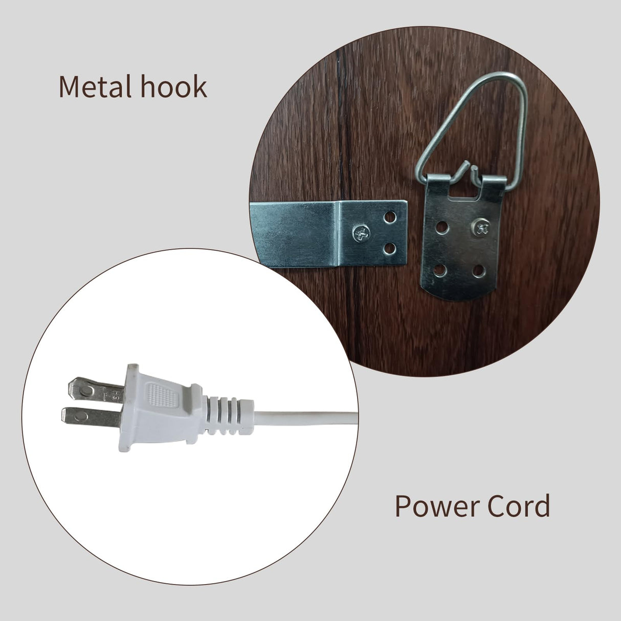 osemy 67"x 26" Wood LED Full Length Mirror with Lights Irregualr Wavy Full Body Mirror Shatter-Proof Hanging/Leaning Wall Mounted Walnut Wooden Framed Mirror for Dressing Bedroom Living Room osemy