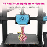 Sovol PLA Filament Silk Tri Color Co-Extrusion 1.75mm, 3D Printer Filament 1kg/ 2.2lbs, Shiny Silk Rose Blue Yellow 3 in 1 Coextrusion PLA Material +/-0.03mm Sovol