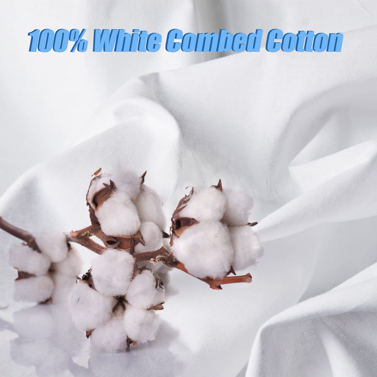 2 Yard White Twill Cotton Canvas Fabric,Natural Thick Cotton Poplin Fabric by The Yard,59 Inches Wide 100% Cotton, Embroidery Muslin Quilting Fabric Material for Sewing Material Apparel Cloth WAFASSZD