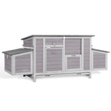 Aivituvin Chicken Coop 67.3" Large Duck House with 4 Nesting Boxes for 2-4 Chickens Outdoor Hen House Chicken Cage Aivituvin