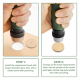 SENROG 12 in 1 Hole Punch Set, Hollow Punch Set for Leather, Gasket Hole Punch Set, Rubber Hollow Hole Punch Set, Plastic Sheet Gasket Punch Set, 3/16'' to 1-1/4'' Hole Punch Kit with Handle SENROG