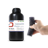 Siraya Tech Tenacious 3D Printer Resin Flexible 405nm UV-Curing Resin with High Impact Resistance Standard Photopolymer Resin for LCD DLP 3D Printing and 8K Capable (1kg, Obsidian Black) Siraya Tech