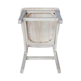 International Concepts San Remo Stool, 24-Inch SH, Unfinished IC International Concepts