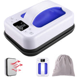 Heat Press Small Heat Press Machine for Heating Transfer, 7 × 4.8 inch Portable Easy Press Mini Heat Press for DIY T Shirts, Hats, Bags.etc(Blue) Legooin