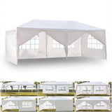 KepooMan 10' x 20' Outdoor Gazebo Canopy Waterproof Party Tent Wedding Canopy with Removable Sidewalls & Brighter Church Windows - 6 Sides KepooMan