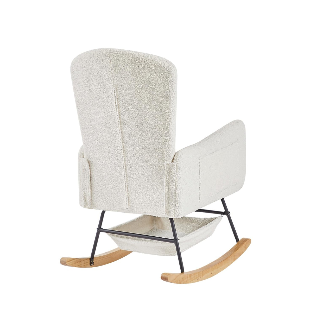 oaaktu Nursery Rocking Chair,Upholstered Glider Rocker with High Backrest for Living Rooms, Bedrooms, Offices (22A) oaaktu