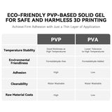 Creality 3D Printer Glue Stick Warping Reducing 3D Printer Glue Stick for Hot Bed 3D Printer Bed Adhesive PVP Solid 3D Print Glue Stick for PLA/ABS/PETG/PC/PA/TPU (Pack of 2) Creality