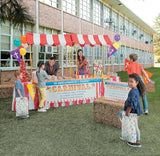 Fun Express Pop Up Canopy 4x4 Small Pop Up - Carnival Circus Tent Canopy for Event Vendor Booth & Food Stand | Portable Party Tent for Outdoor Backyard Celebrations, VBS & Festival Decorations Fun Express