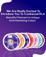 Cookiecad PLA Filament 1.75mm 1kg Rainbow Multicolor 3D Printer Filament - Sunset PLA Cookiecad