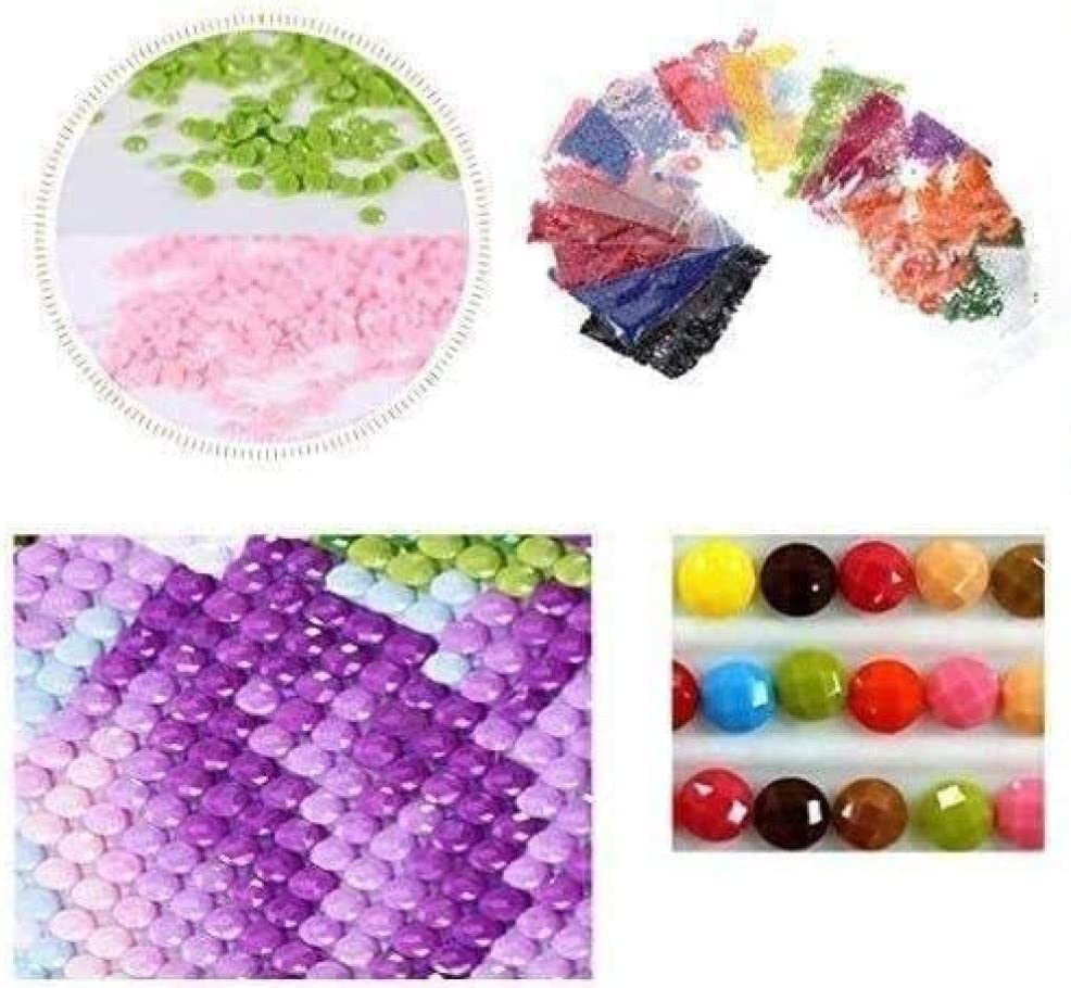 5D DIY Diamond Painting by Number Kit, Tree Winter Snow Scene, Large Size Cross Stitch Kits for Adults Round Crystal Rhinestone Arts Craft, Canvas Supply for Home Wall Decor Gift 40x50cm (16x20in) Marsrut