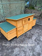 Omitree New 69" Wood Hen Chicken Duck Poultry Hutch House Coop Cage with 4 Nesting Boxes Omitree
