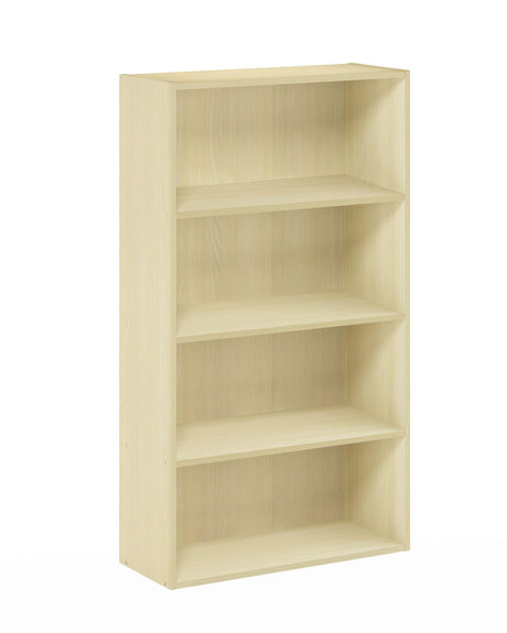 Furinno Pasir 4 Tier Open Shelf, Steam Beech Furinno