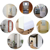 Door Draft Stopper Door Sweep Weather Stipping - Camel Home Self Adhesive Door Seal Soundproof Under Door Bottom Seal Strip Rubber Energy Saver Insulasion Weatherproof, 2" W X 39" L (White) Save Unicorn