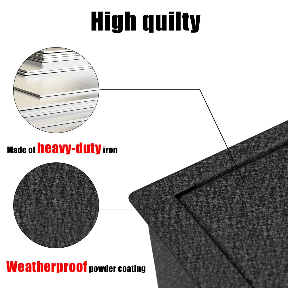 JIKE Center Console Gun Safe - Console Gun Vault Compatible with Mercedes-Benz GLE 2020-2025, High Security Armrest Lock Box with Fingerprint Lock with Backup Key. JIKE