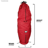 [Red Upright Tree Storage Bag] - 9 Foot Christmas Tree Storage Bag | Store Your Artificial Trees up to 9 Feet Tall - Keep Your Fake Tree Assembled | Hides Under Tree Skirt When Your Tree Is in Use Santa's Bags