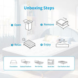 Twin Size Hybrid Mattress, 12 Inch, Gel Memory Foam & Individually Pocket Innerspring, Medium Firm, Grey MTSVMP