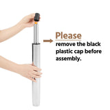 Yaheetech Round Bar Table, Adjustable Height and 360° Swivel Pub Tables, Cocktail Table with MDF Top, Silver Leg Base for Bar, Bistro, Café, Black Yaheetech