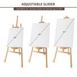 Stuelloaf Adjustable Natural Pine Wooden Painting Basic Easel, Pine Art Easel Stand Hold up to 43'', Painting Canvas for Wedding Sign and Poster, Drawing for Adults, Begginners and Students-New Type Stuelloaf