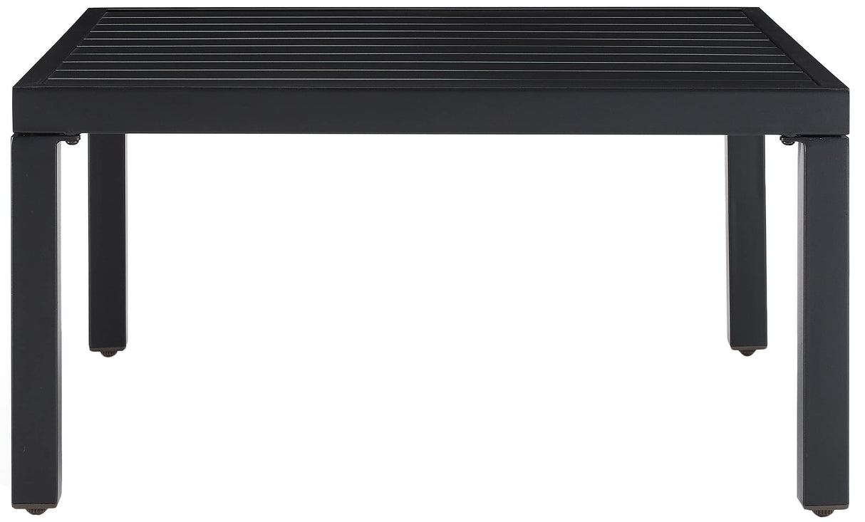 Crosley Furniture Piermont Weather Resistant Metal Outdoor Sectional Coffee Table for Patio, Deck, Porch, Matte Black Crosley Furniture