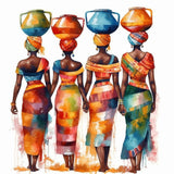 Diamond Art Painting African American Black Woman Dress Abstract (4) Kit for Adults Diamond Art Painting by Number Kits Gem Art Wall Home Decor(Canvas 11.8 x15.8inch) WoodArtSupply