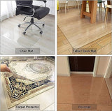 Office Chair Mat for Hardwood Floor, Table/Desk/Chair Floor Pad, Hardwood Floor Protector Mat for Hallway Entrance Kitchen Office,(140x400cm/4.6x13ft) CSNBDMBBSH