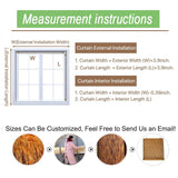 Bamboo Shades Patio Blinds 72" 64" 84" Bamboo Blinds Roll-Up Lifting Window Roman Shade(Size:48'' x 84''-(W x H)) WoodArtSupply