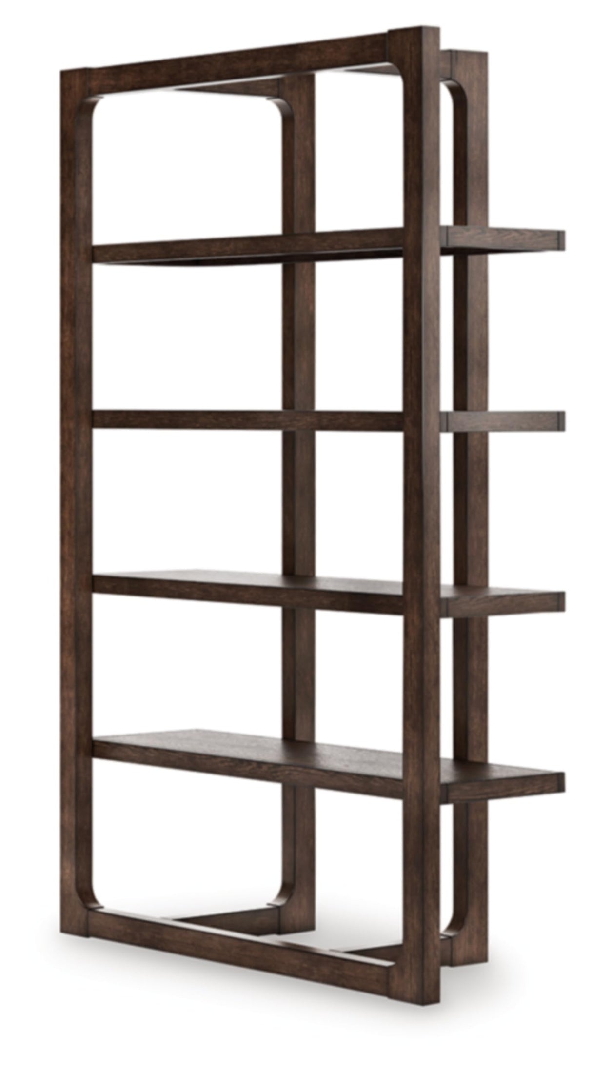 Signature Design by Ashley Breckington Contemporary Wood Framed 76" Bookcase with 4 Shelves, Dark Brown Signature Design by Ashley