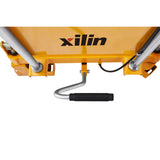Xilin Hydraulic Lift Table Cart, Hand Lift Platform 1760 lbs Capacity 59" Lifting Manual Double Scissor Cart with 4 Wheels, for Material Handling and Transportation Xilin