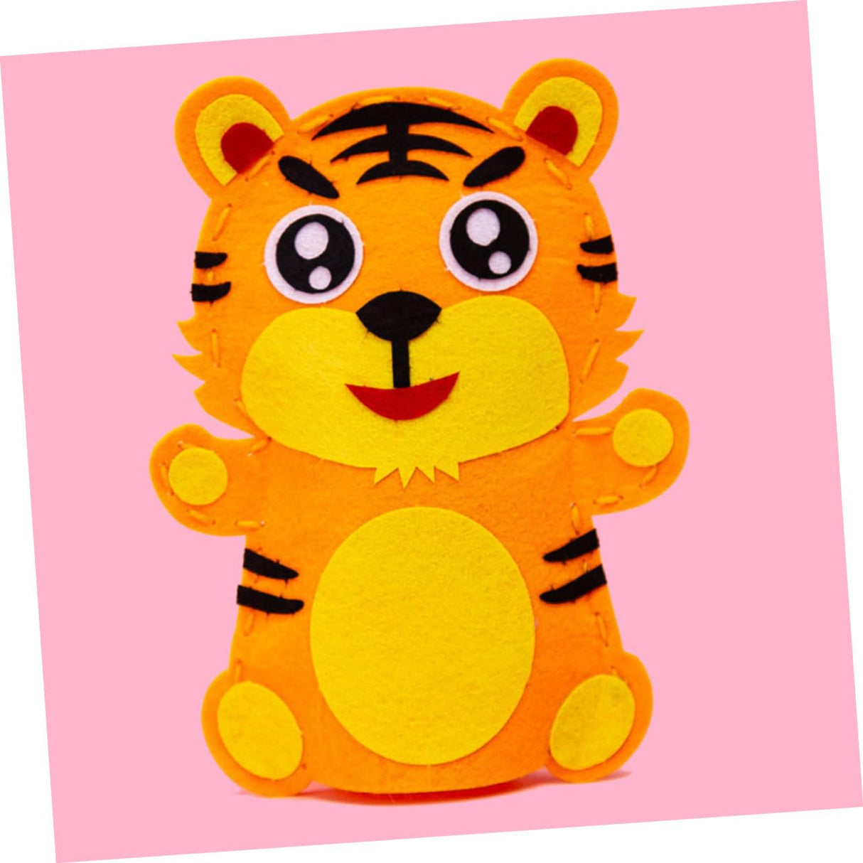 HOMOBABE 8Pcs Boy Girl Non-Woven Hand Puppet DIY Material Kit Creative Cartoon Weaving for Boys Girls Educational Toy for Early Development and Imagination HOMOBABE