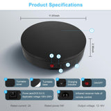 Remote Control Motorized Rotating Display Stand, 300 Lbs Load, 360 Degree, Mute Automatic Rotating Platform for Photography Products, Live Video Show, Angle Speed, Wired, Rotating Stand for Display Bosgladek