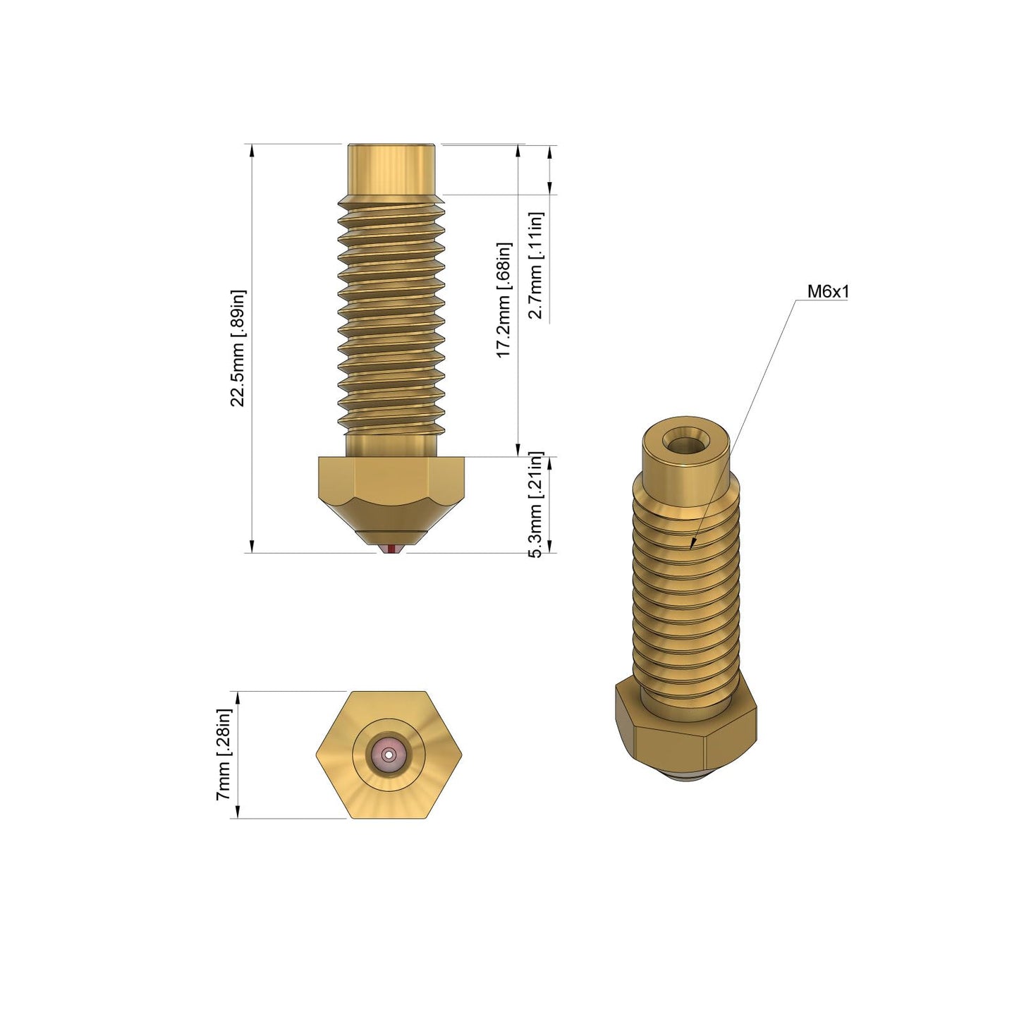 DUROZZLE Ruby Nozzle 0.6mm for Elegoo Neptune 4 Plus/Max 3D Printer, Hardened & Abrasion Resistant for Precision Additive Manufacturing - WoodArtSupply