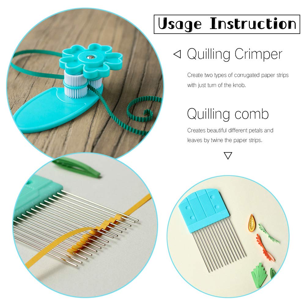 IMISNO Paper Quilling Kit - Quilling Tools and Supplies, Paper Strips IMISNO