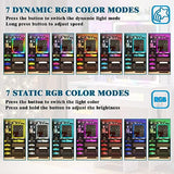 WOOVIVS Vanity Desk with Lights and Sliding Vanity Mirror, Makeup Vanity Desk with Charging Station, Vanities Dressing Table with Stool, LED Vanity Set with Large Drawers&Shelves for Bedroom, Black WOOVIVS