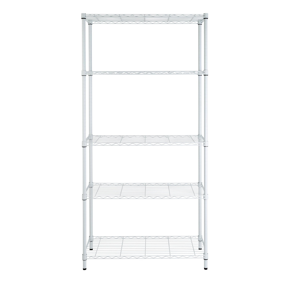 Honey-can-do SHF-01573 5-Tier Adjustable Shelving System, 14-Inch by 36-Inch by 72-Inch, White Honey-Can-Do