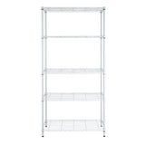 Honey-can-do SHF-01573 5-Tier Adjustable Shelving System, 14-Inch by 36-Inch by 72-Inch, White Honey-Can-Do