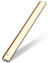 Automatic Wireless Closet Light 48 LED Rechargeable Pantry Light,Two Modes Motion Sensor Lighting Kitchen Lighting Cabinet Lights(158lm, 6500k, 15.9inch) Wood Grain Joyzy