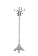 Deco 79 Wood Vintage Style 12 Hook Coat Rack, 19" x 19" x 74", Gray Deco 79