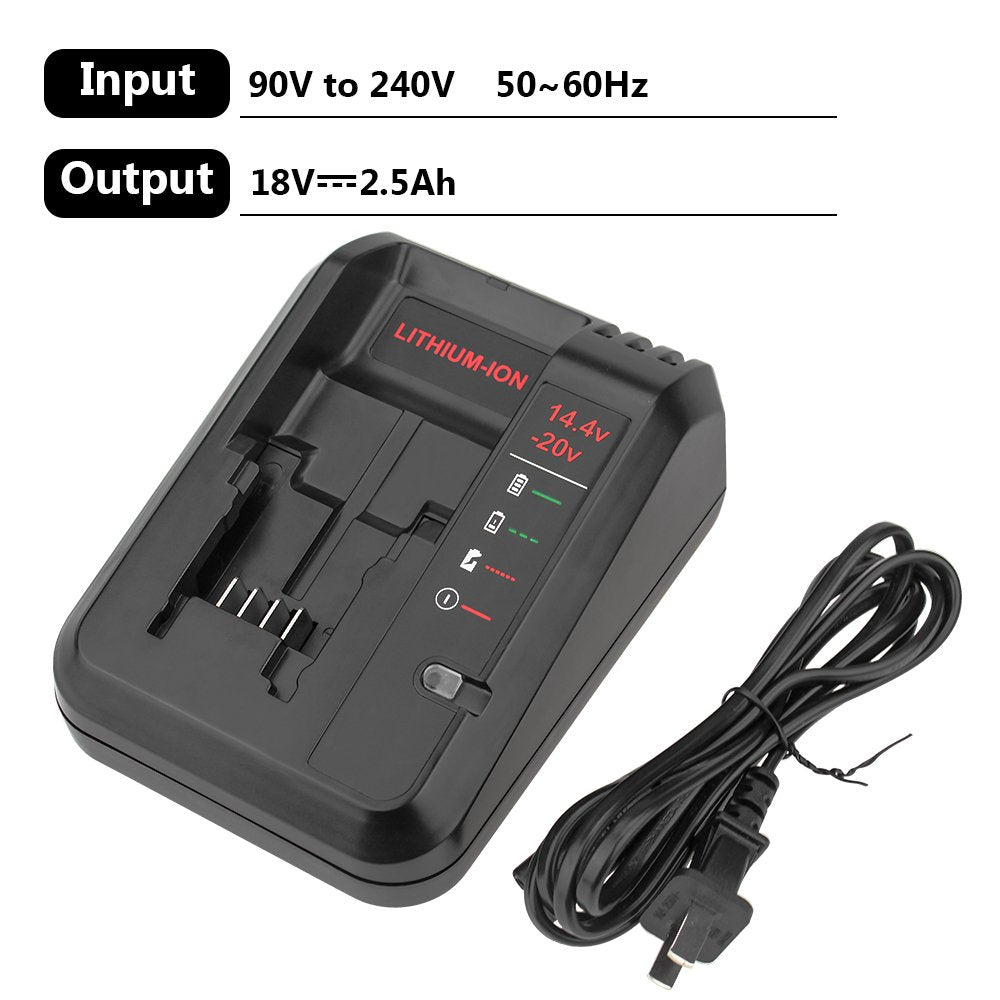 20 Volt Lithium Battery Charger Replacement Charger Compatible with Black and Decker 14.4V-20V Battery LBXR20 LBX4020 LBXR20 LBXR2020, LBXR2020-OPE GERIT BATT