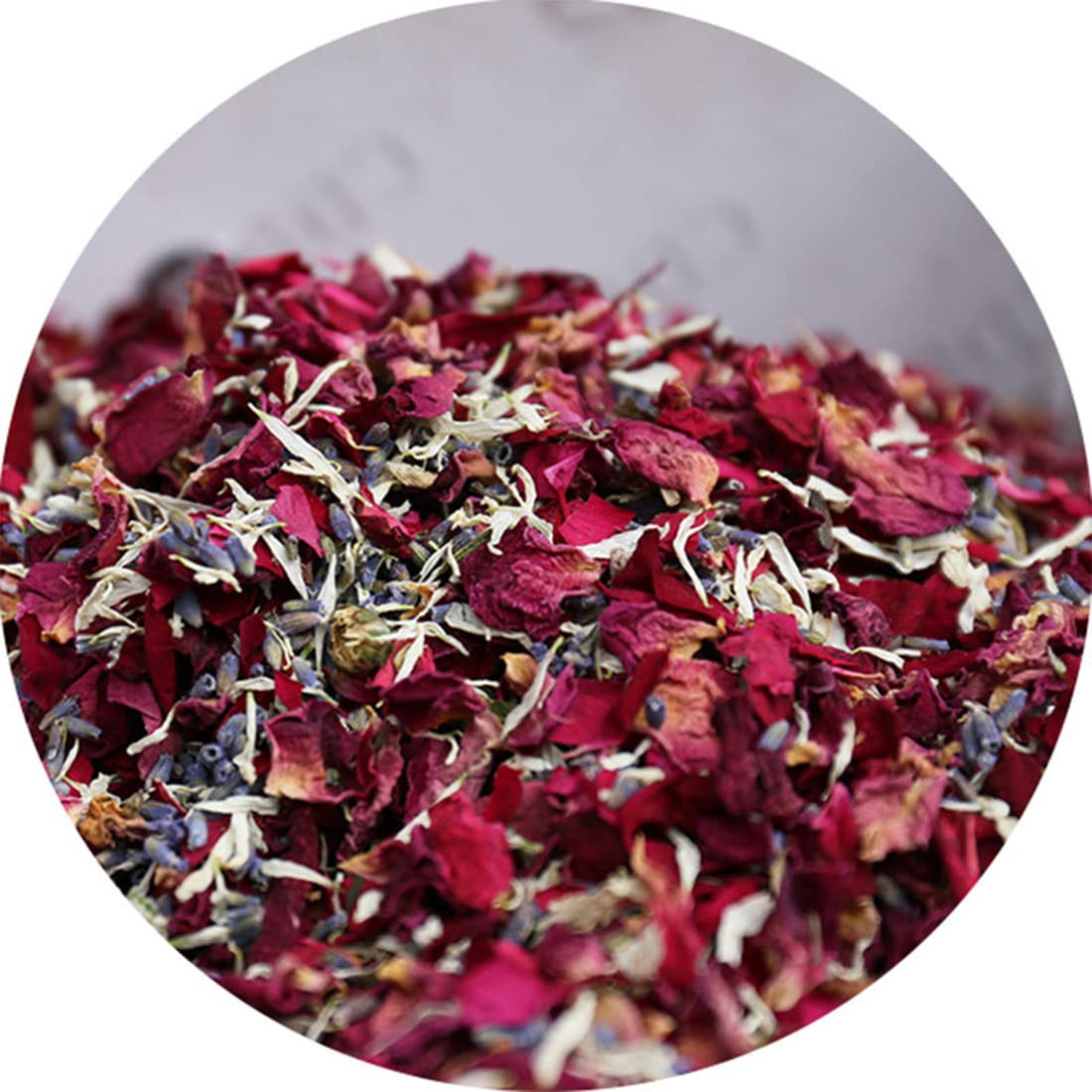 TooGet Wedding Confetti Dried Flower Petals, 100% Natural Confetti Dried Petals Biodegradable Petal Confetti for Wedding and Party Decoration - 115g (Red Roses Petals) TooGet