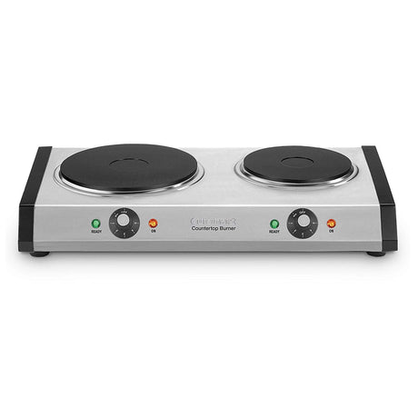 Cuisinart Countertop, Double Burner, Silver Cuisinart
