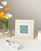 PeakLuv 12pcs Mandala Small Diamond Art Kits Small Diamond Painting Kits, Flowers Mini Diamond Art Kits for Beginners, Square Drill Mini Gem Painting 1-Hour Painting for Home Desktop Decor, 6X6in PeakLuv