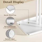 pickpiff Jewelry Stand Organizer, 14.5" Tall Sturdy Metal, 3-TierJewelry Holder for Necklace, Earring, Bracelet, Ring, Hanger for Display and Storage, Aesthetic Room Decor, White pickpiff