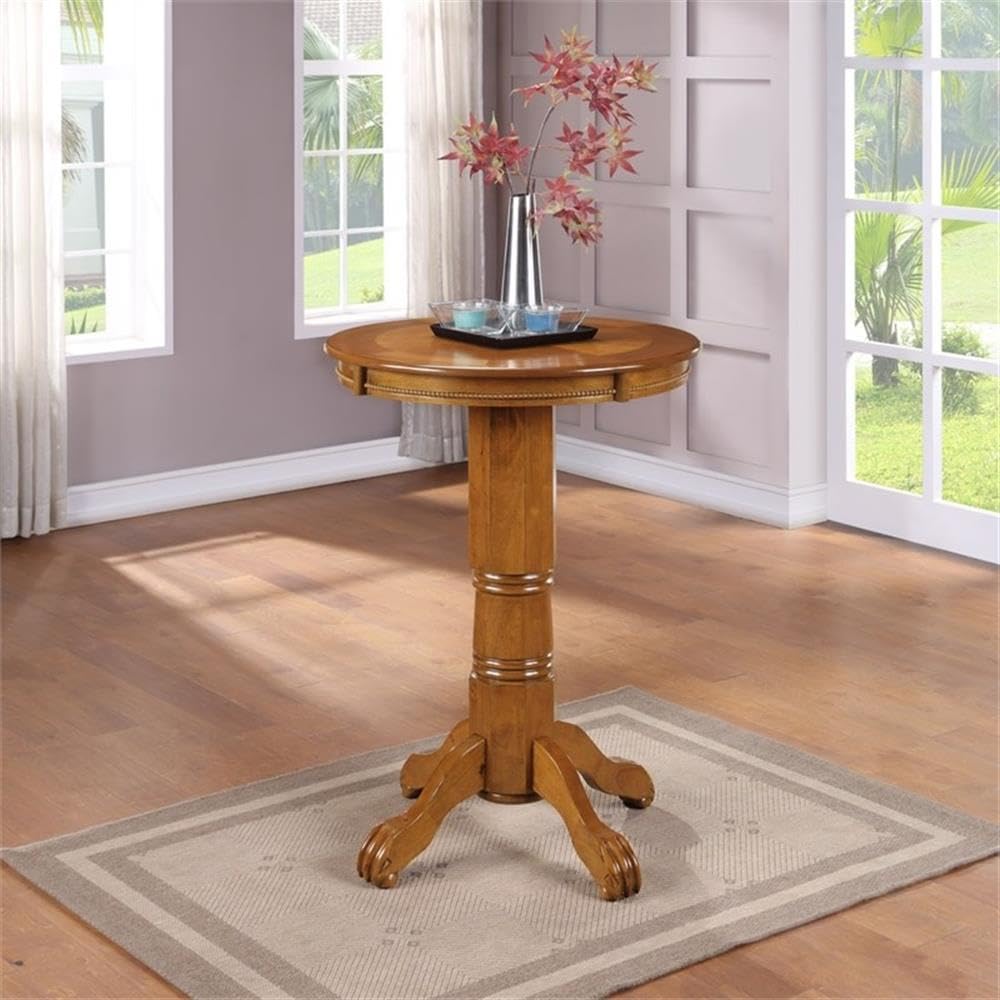 Boraam Florence Pub Table, 42" Height, Brushed Oak Boraam