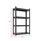 Notmise Metal Garage Shelving Unit, Heavy Duty 4-Tier Adjustable Storage Rack, Steel Shelving,2000 lbs Capacity, Industrial Shelves for Heavy Tools and Equipment (4-Tier 54" H x 32" W x 14" D) Notmise