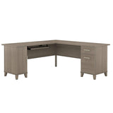 Bush Furniture Somerset 72W L Shaped Desk with Storage in Ash Gray Bush Business Furniture