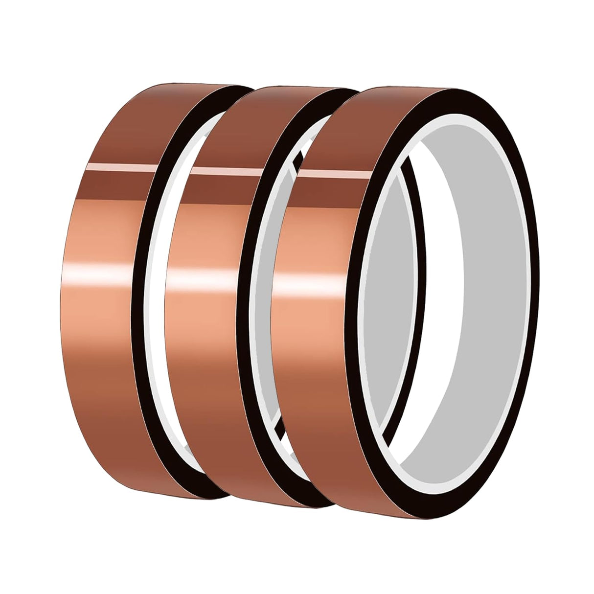 YTFGGY Heat Tape for Sublimation, 3 Rolls Heat Resistant Tape, Heat Vinyl Thermal Sublimation Tape, No Residue, Electronics, Soldering, Circuit Board (10mm, Yellow) YTFGGY