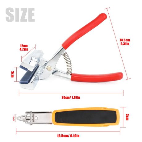 Heavy Duty Canvas Pliers and Staple Remover Set, Stainless Steel Anti-Corrosion Canvas Stretching Pliers Stretcher with Spring Return Handle 4-3/4" Wide Grip for Canvas Stretching Bars Oil Painting BDS-HOME