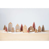 Creative Co-Op Mango Wood Houses, Set of 7 Creative Co-Op