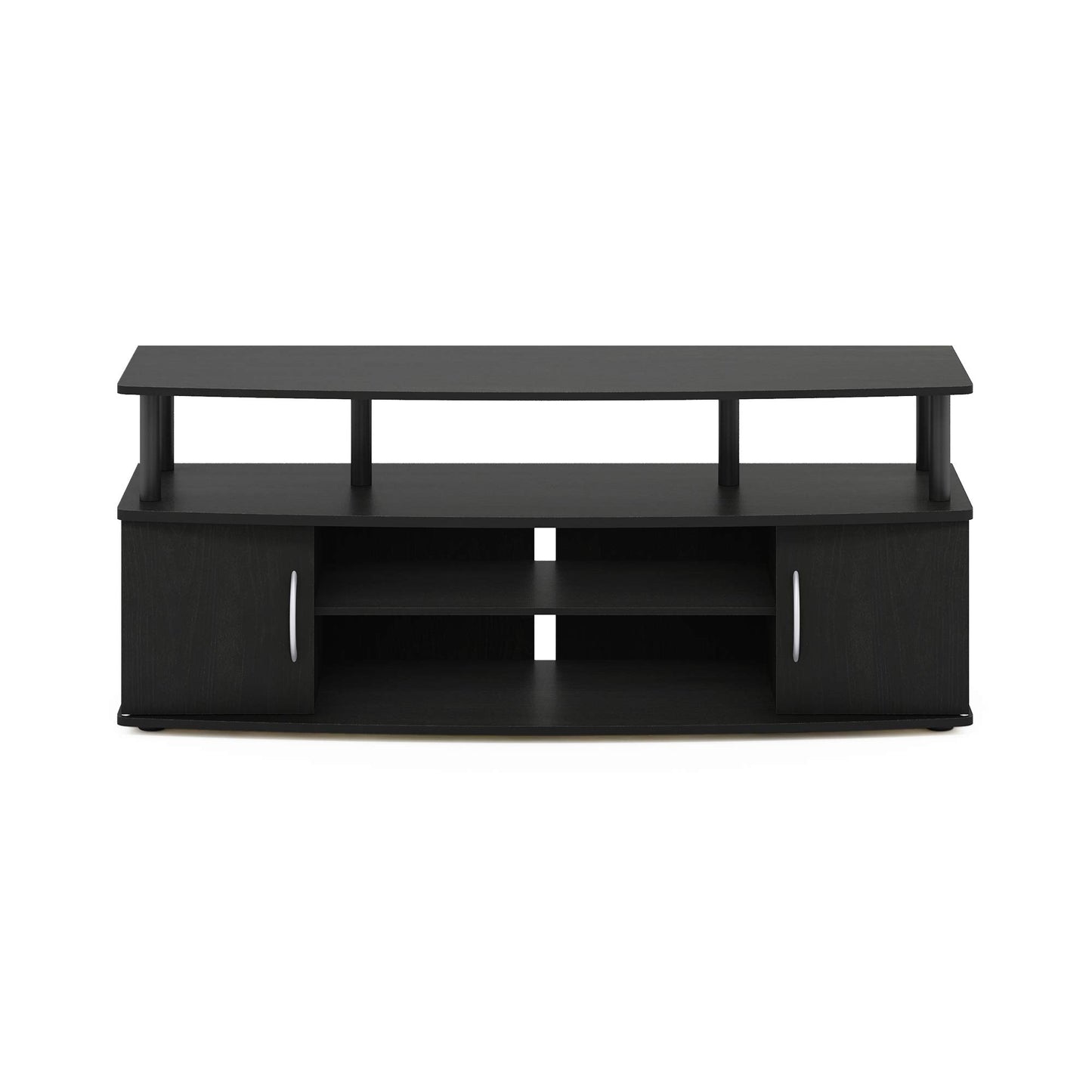 Furinno JAYA Large Entertainment Stand for TV Up to 55 Inch, Blackwood - WoodArtSupply