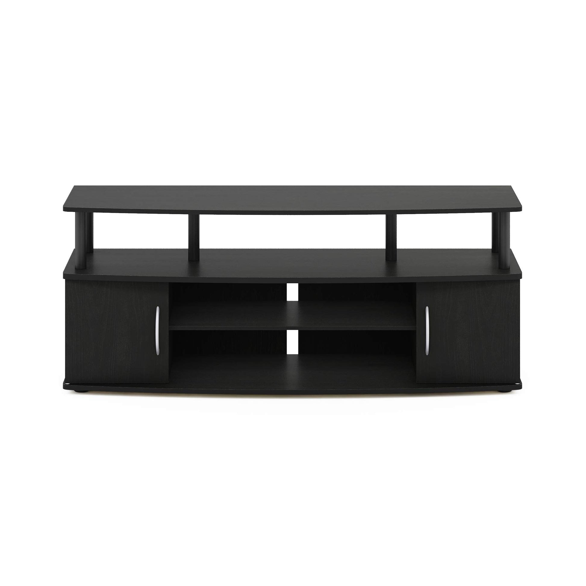 Furinno JAYA Large Entertainment Stand for TV Up to 55 Inch, Blackwood - WoodArtSupply